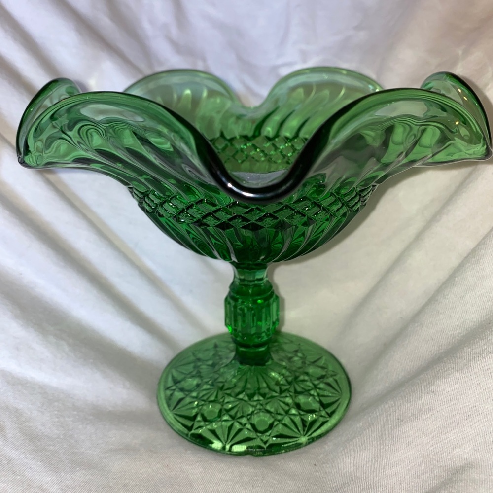 Green depression glass